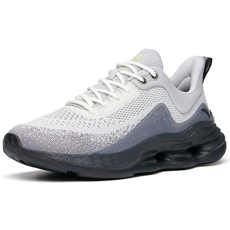 Anta Training Series Shock Absorbing Non-Slip Wear-Resistant Breathable Lightweight Low-Top Running Shoes Men Sneakers Gray 912217704-3