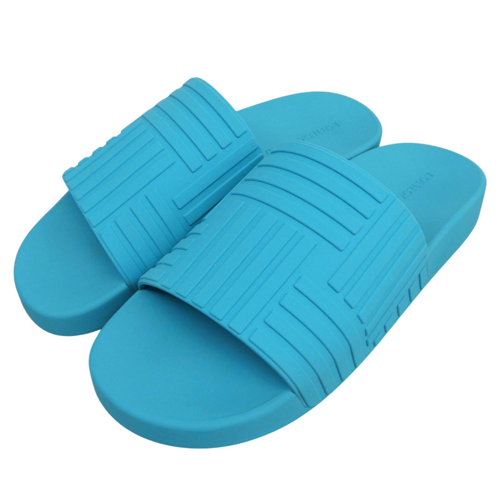 Pristine BOTTEGAVENETA Sandals blue rubber mens 42 Used