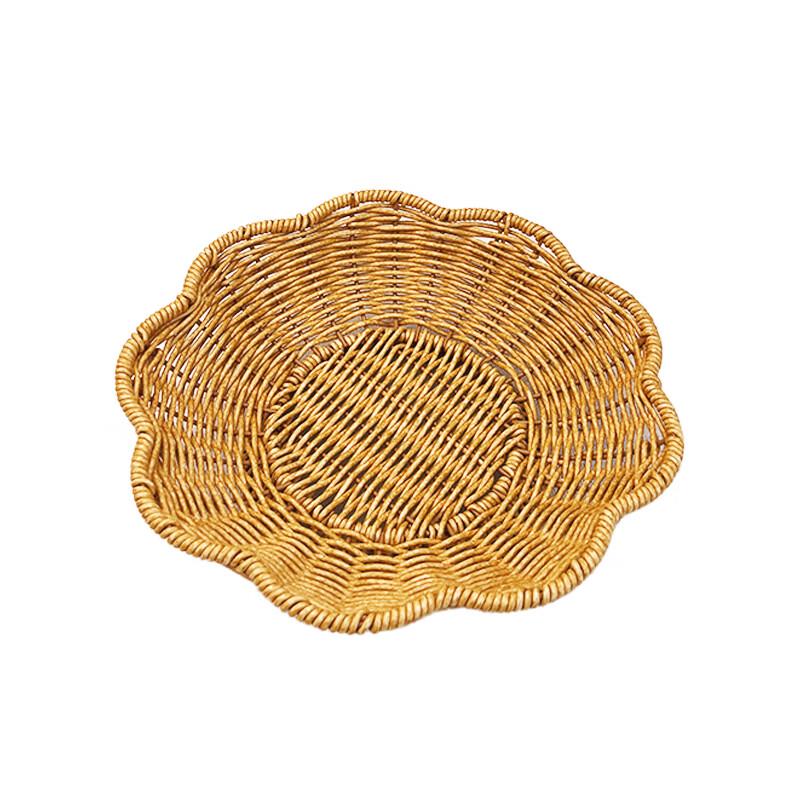 Imitation Rattan Plum Blossom Snack & Fruit Tray