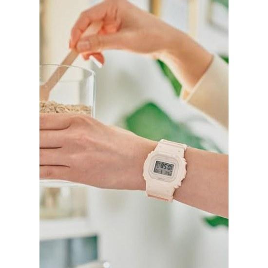 Casio Wristwatch G-Shock Domestic Genuine Product Web Exclusive Mid-size Model FOOD TEXTILE Material Cross Band Biomass Plastic Adopted Mens Pale Pink