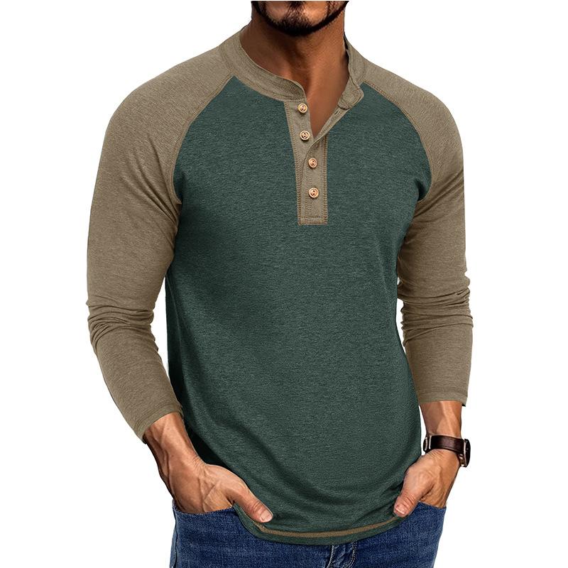 2025 Autumn and Winter New Long-sleeved Men's T-shirt Tops Large Size