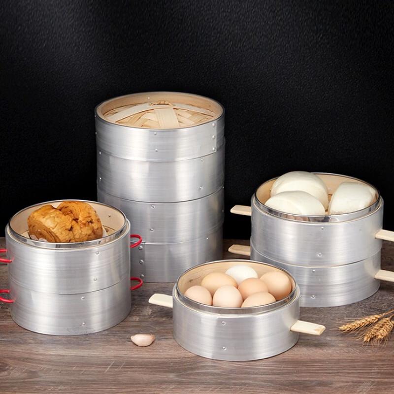 Traditional Bamboo & Aluminum Steamer Collection