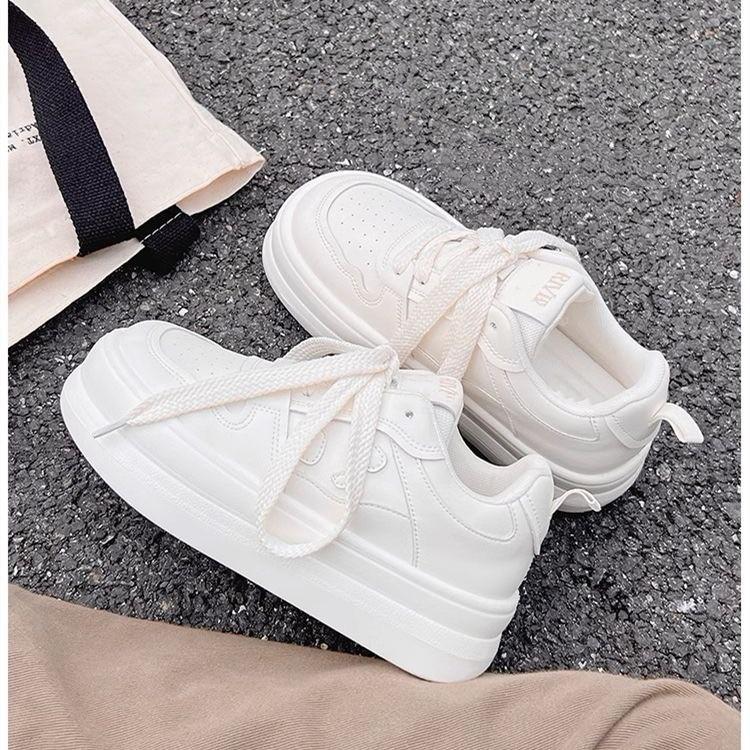 Little White Shoes Children's Spring and Autumn New Ins Trendy Thick-soled Versatile Breathable Casual Student Board Shoes