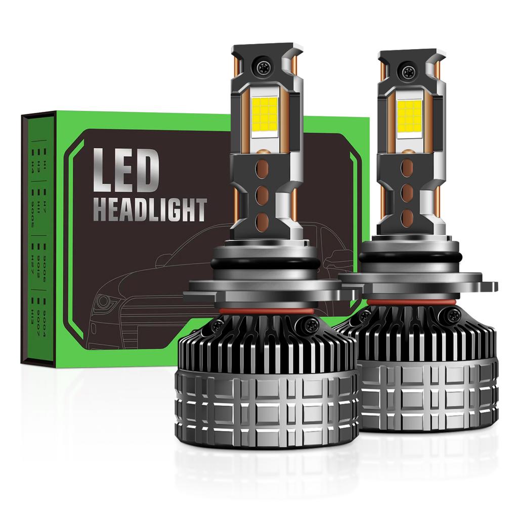 100W Four Copper Tube Led Car Light H7 High Power H1h11 Super Bright H4 Car Led Headlight 12V24V General Purpose Light