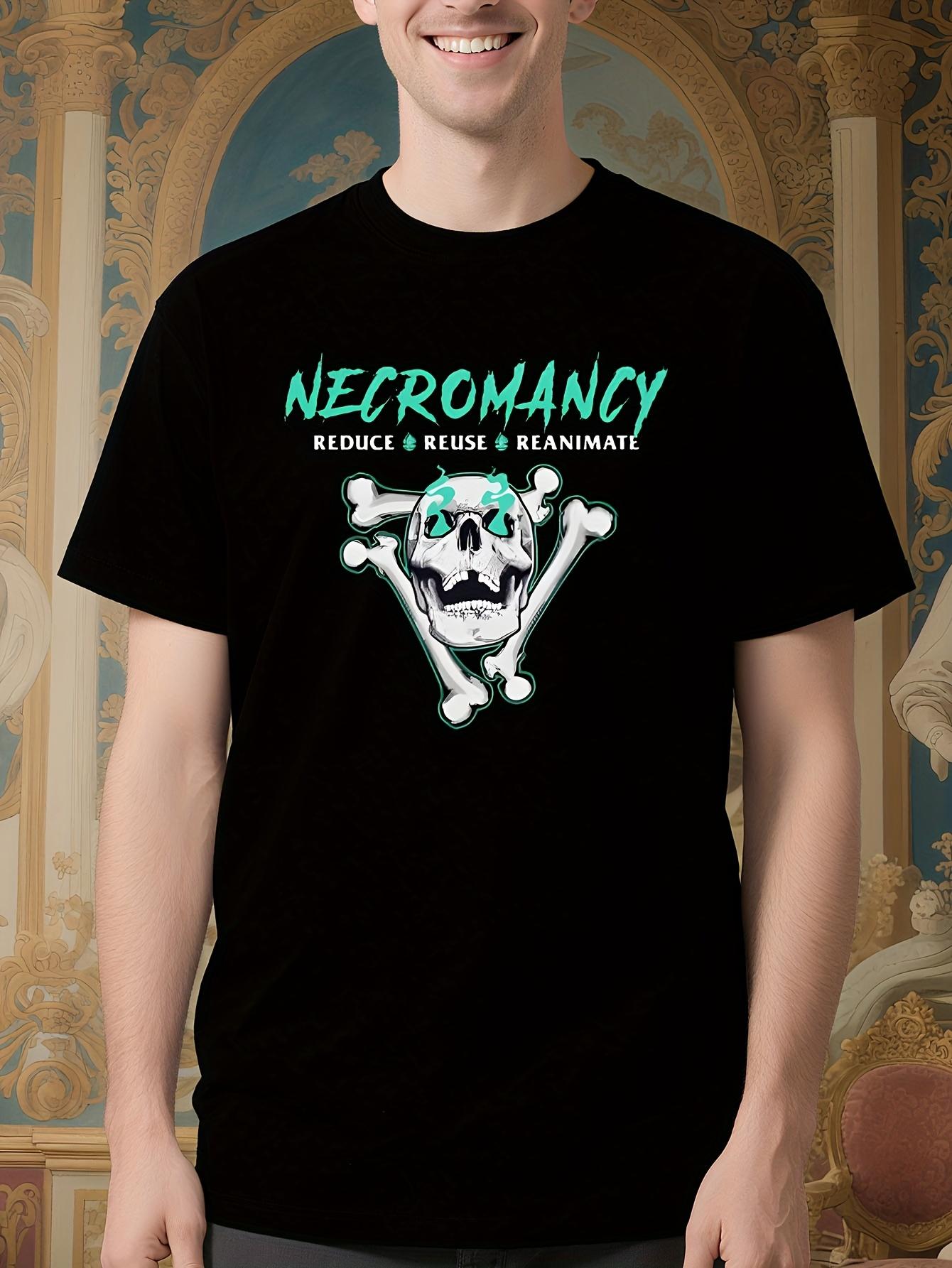 Vintage DND Necromancy Spell Tshirt - 100% Cotton Black G... M