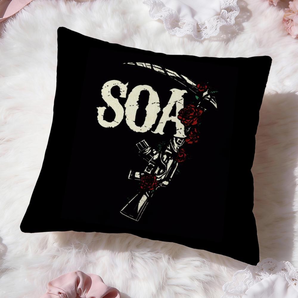 Film S-Sons of AnarchyS Kissenbezug Premium Komfort Wendbare Kissenhülle -Zwei-in-Eins-Design für jeden Raum & Autoinnenraum