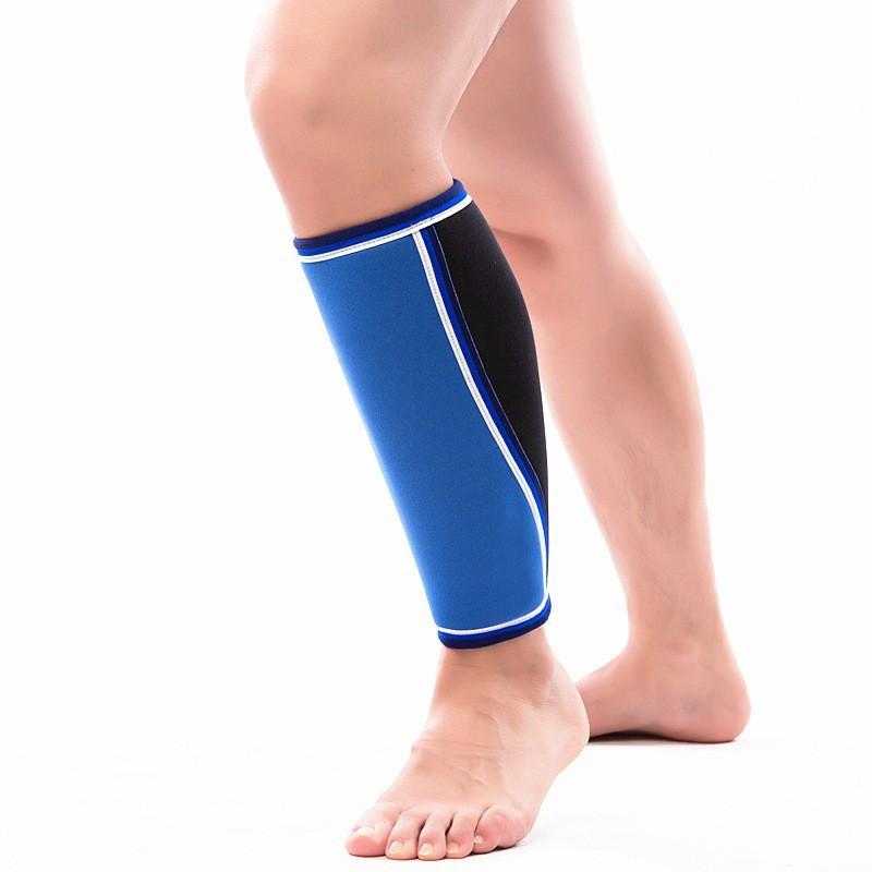 Hercules Knee Pads for Squat Weightlifting Fitness Shock Absorption Pressurized Knee Joint Support Calf Care Cover S size, one синий