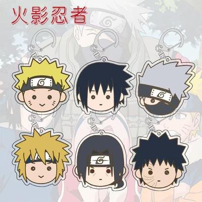 Anime Naruto Acrylic μπρελόκ αξεσουάρ Uzumaki Naruto Cartoon Keyring