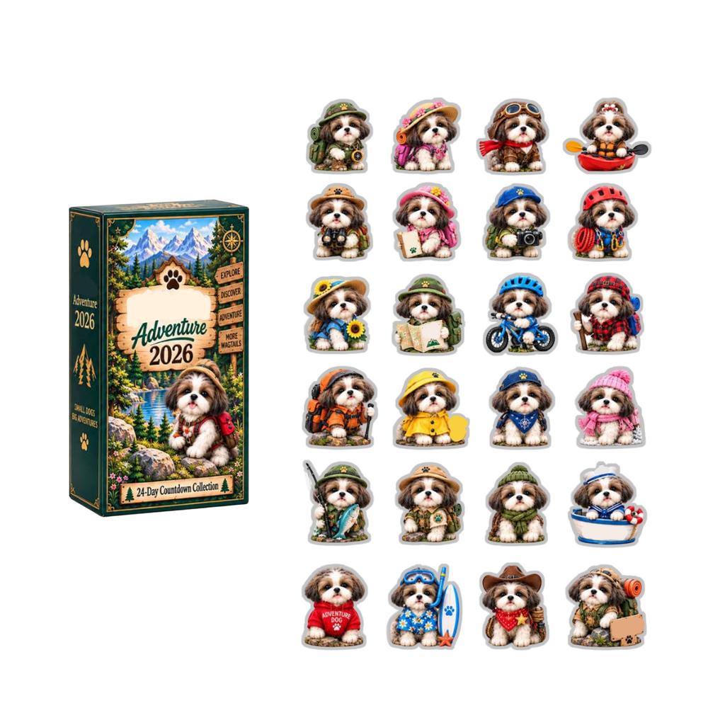 -Day Countdown Calendar 2D Acrylic for Holiday Countdown and Gift Giving