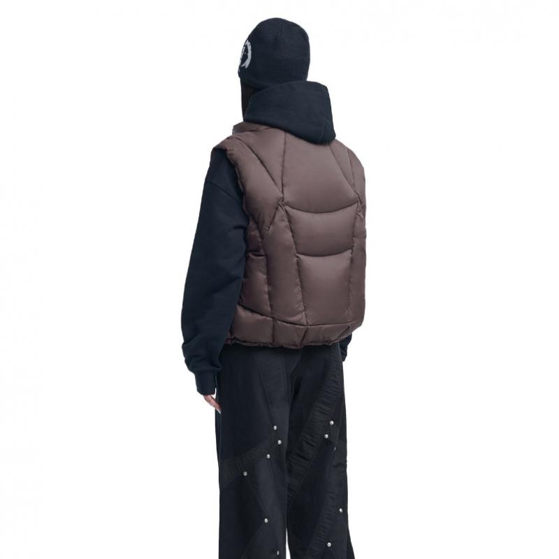 NOMANUAL Duck Down Vest   Brown Parabola