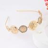 Zinc Zinc Alloy Girls Hairband Women Head Portrait Headband Baroque Style  Hair Hoop Hair Accessories