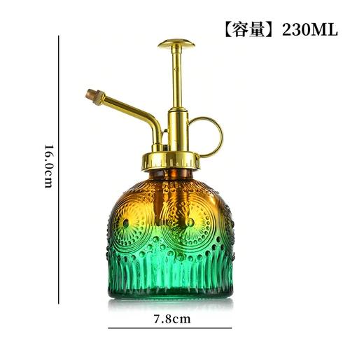 Gießkanne aus Glas im europäischen Stil, farbenfrohe Prägung, Haushaltsgießkanne, Gießkanne, Sukkulenten, Gartenarbeit, Dekoration