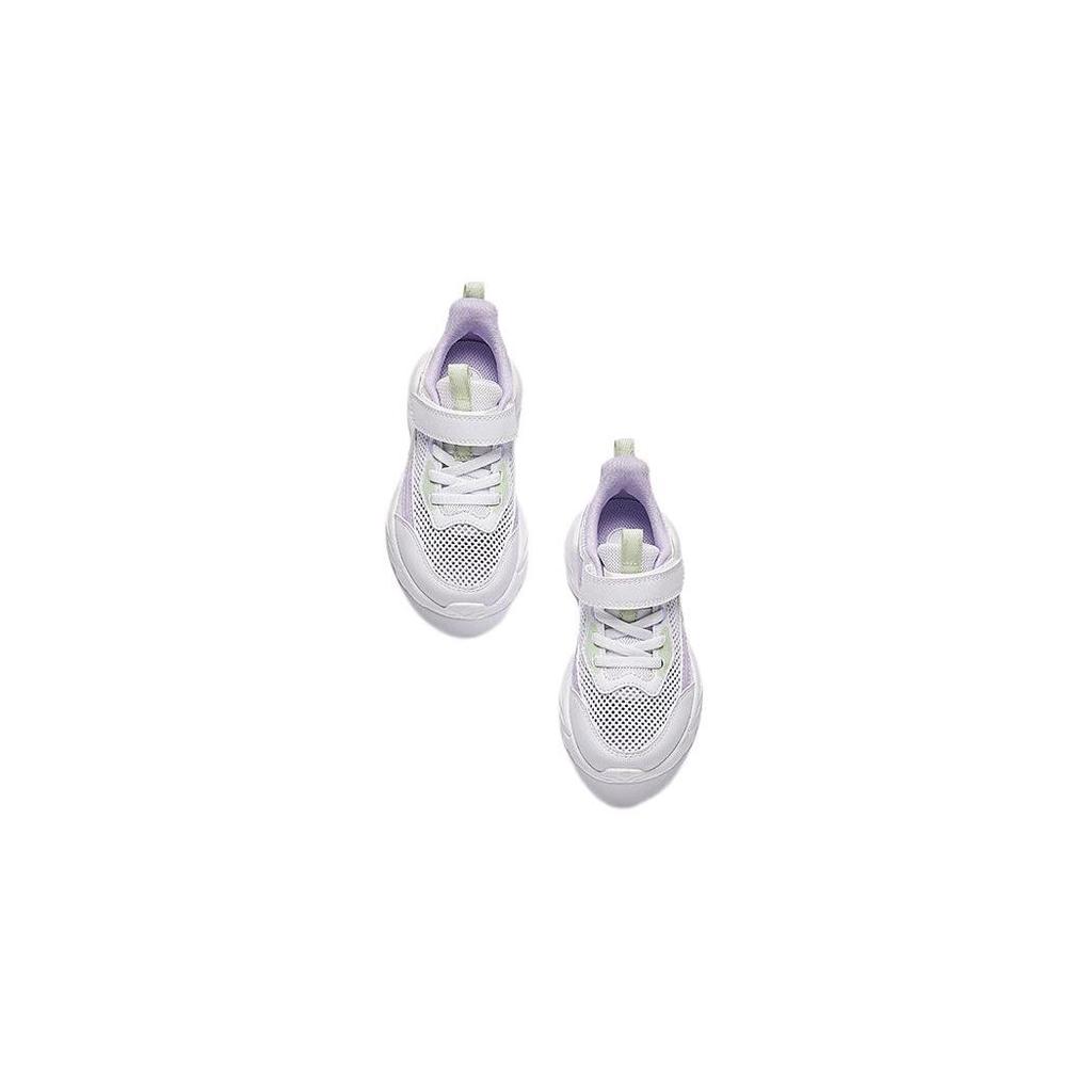 Anta Breathable Lightweight Low-Top Kids Running Shoes Kids Sneakers White Purple Green A322429977-2