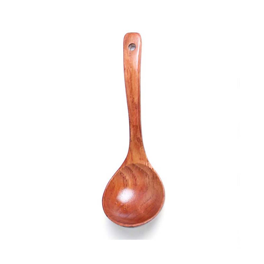 Stirrer Hot Pot Spoon Natural Wooden Long Handle Ladle Scoop Rice Soup Spoon Wood Spoon Soup Ladle
