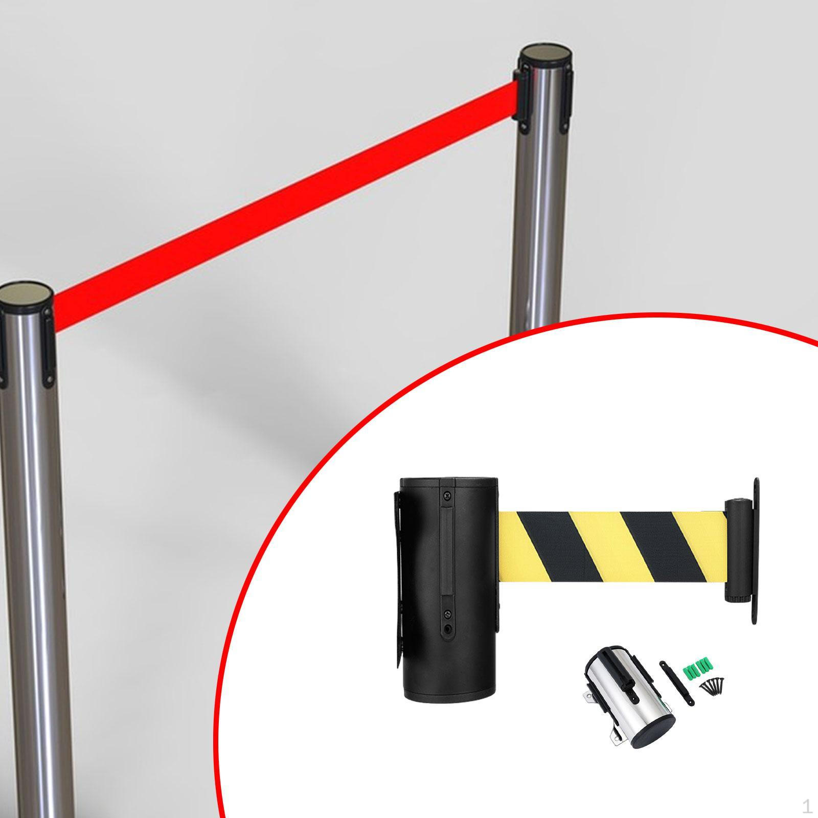 

Нейлоновий багатофункціональний бар’єр із висувним ременем для настінного кріплення для контролю натовпу для ресторану 5 m