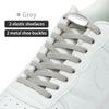 New Elastic No Tie Shoelaces Woven Flat Shoe Laces For Kids and Adult Sneakers Shoelace Quick Lazy Metal Lock Laces Shoe Strings