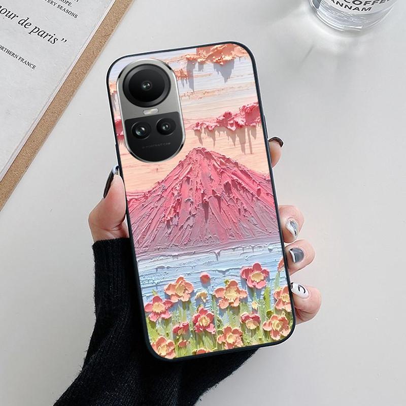 For OPPO Reno 10 5G Case CPH2531 Fashion Soft Silicone Back Cases for OPPO Reno10 Pro Plus CPH2521 Phone Cover etui Fundas Cute