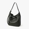 Leather Women's Bag Hand-woven Bag Large Capacity Crossbody Bag Commuting Handbag Casual Women's Bag with Shoulder Bag