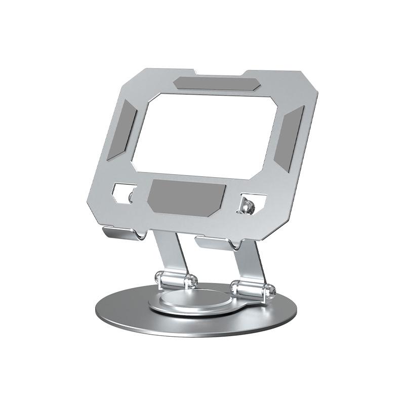 Universal 360° Rotating All-Metal Tablet Stand for Desktop Lifting, Folding, and Live Broadcasting