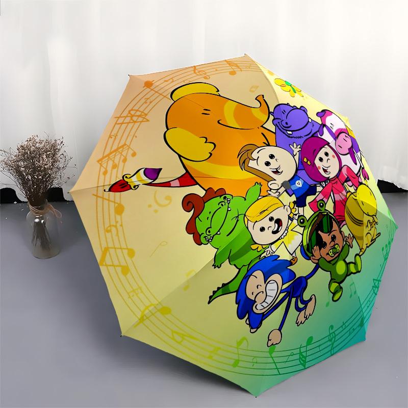 1pc Music Notes Themed High-quality Umbrella,Automatic Opening and Closing Umbrella,Multi-functional Umbrella G0811216