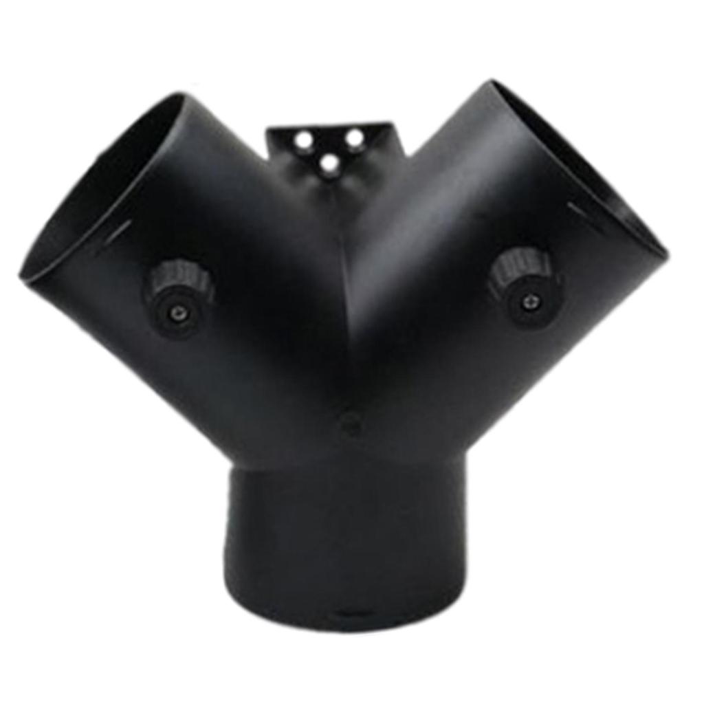 Car Heater Air Vent Exhaust Connector W/ Dual Regulating Valve Vent Duct 3