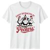 Easily Distracted By Peckers Chicken Graphic Novelty TShirt