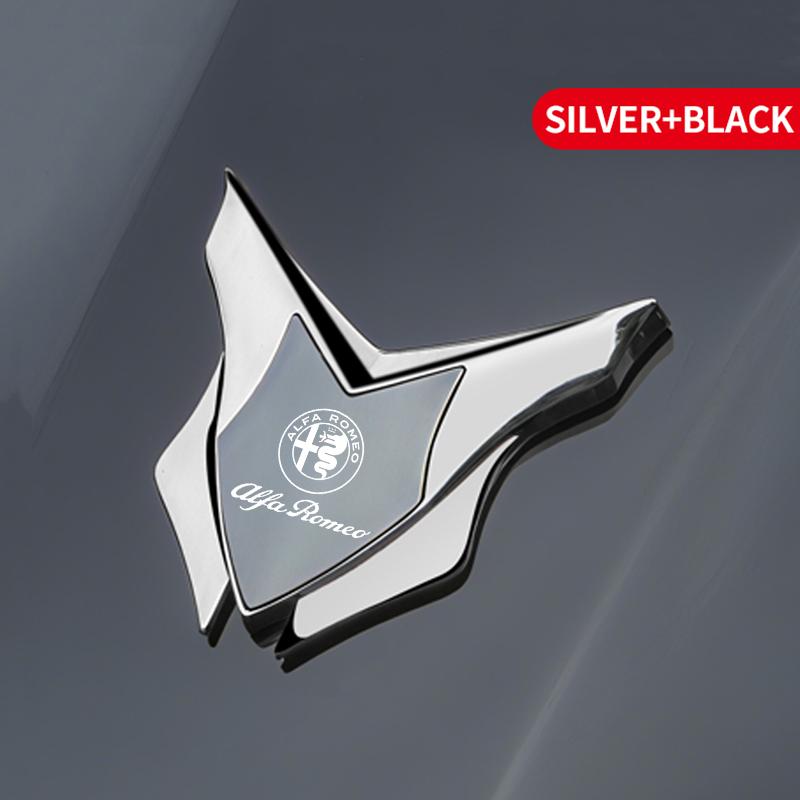 3D Metalowy Znak Błotnika Samochodowego Naklejka Logo Dla Alfa Romeo STELVIO Giulia 159 Giulietta 147 Mito 156 MTO Sportiva Akcesoria