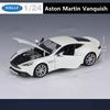 WELLY 1/24 Aston Martin VANQUISH Coupe Alloy Sports Car Model Diecasts Metal Racing Car Vehicles Model Simulation Kids Toys Gift