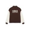 FILA Printed Letter Single Button Spliced Loose Long Sleeve Baseball Jacket Unisex jackets Liver-Red F11U339701FDK