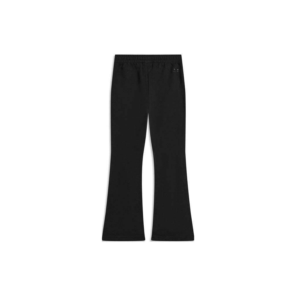 Li Ning Mid-Rise Slim Fit Casual Knit Sports Pants Women Bottoms Black AKLTC50-3
