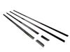 BRIGHTZ Black Plated Stainless Steel Window Moulds for Honda Odyssey 3387 (6-Piece Set) RB3-4 [WIN-BLA-042]