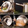 Adneny AO-36 Odinburg 3-Layer Stainless Steel Steamer Pot
