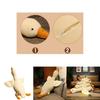 Huge 19.7/35.4/51.2in White Goose Plush Sleeping Toy Cushion For Kids