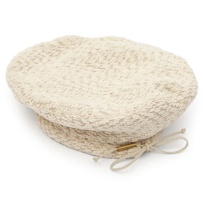 UNDERCONTROL studio PLATE BERET / STRAP / BEAN TWEED / D BEIGE