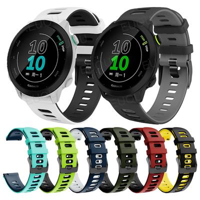 Remienok na hodinky Pre Garmin Forerunner 55 158 Pásik 245 245M 645 Smart hodinky Náramok 20 mm Športový silikónový remienok Náramok Príslušenstvo