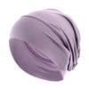 Women Elastic Turban Ramadan Muslim Hijab Cap Ladies Night Sleep Hat Full Cover Inner Hats Solid Fashion Simple Cancer Chemo Cap