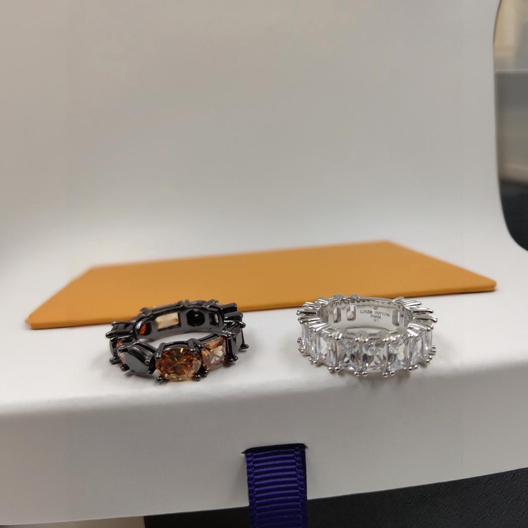 

Кольцо с разноцветными бриллиантами и кристаллами, модные, высококачественные парные кольца для пар No. 6