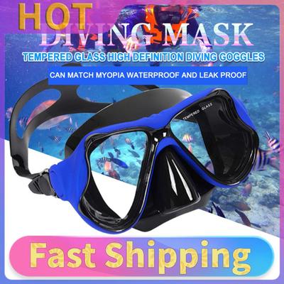 Scuba Diving Mask Panoramic Wide View Professional Snorkeling Mask Wear Resistant Swim Sports Eyewear for Free Swim