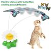 Rotating Electric Flying Bird Teasing Stick Automatically Spins Around Hummingbird Cat Toy Intelligence Training Funny Pet Toys