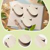 30x Unfinished Glove Wood Cutouts Wooden Ornaments Multifunctional Blank Slices for Painting