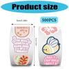 500Pcs Floral Sticker Cartoon Decorative Sticker Sealing Label for Seal Envelope Card Scrapbooking Journal Wrapping