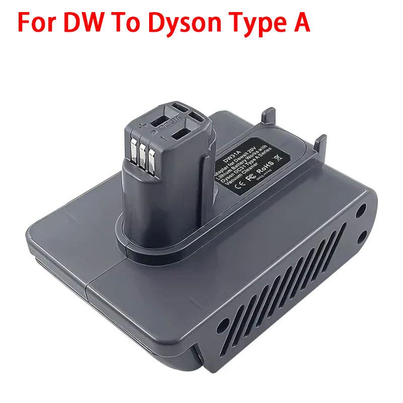Conversion Adapter For Dewalt For Makita/Milwaukee 18V Li-ion Battery Convert to For Dyson Type A / Type B Animal Vacuum Cleaner