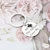 All The Ghouls Love Me Ghost Stainless Steel Keychain Halloween Design Fashion Bag Pendant Practical Festival Gift