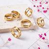 6 Stück Ringkerne Rohlinge für Einlagenringe Edelstahl Rillen Fingerringe 8mm