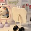Cartoon Desk Mirror with Standing Legs Angle Adjustable Desktop Vanity Mirror Women Cartoon Eyes Makeup Table Mirror Decoration