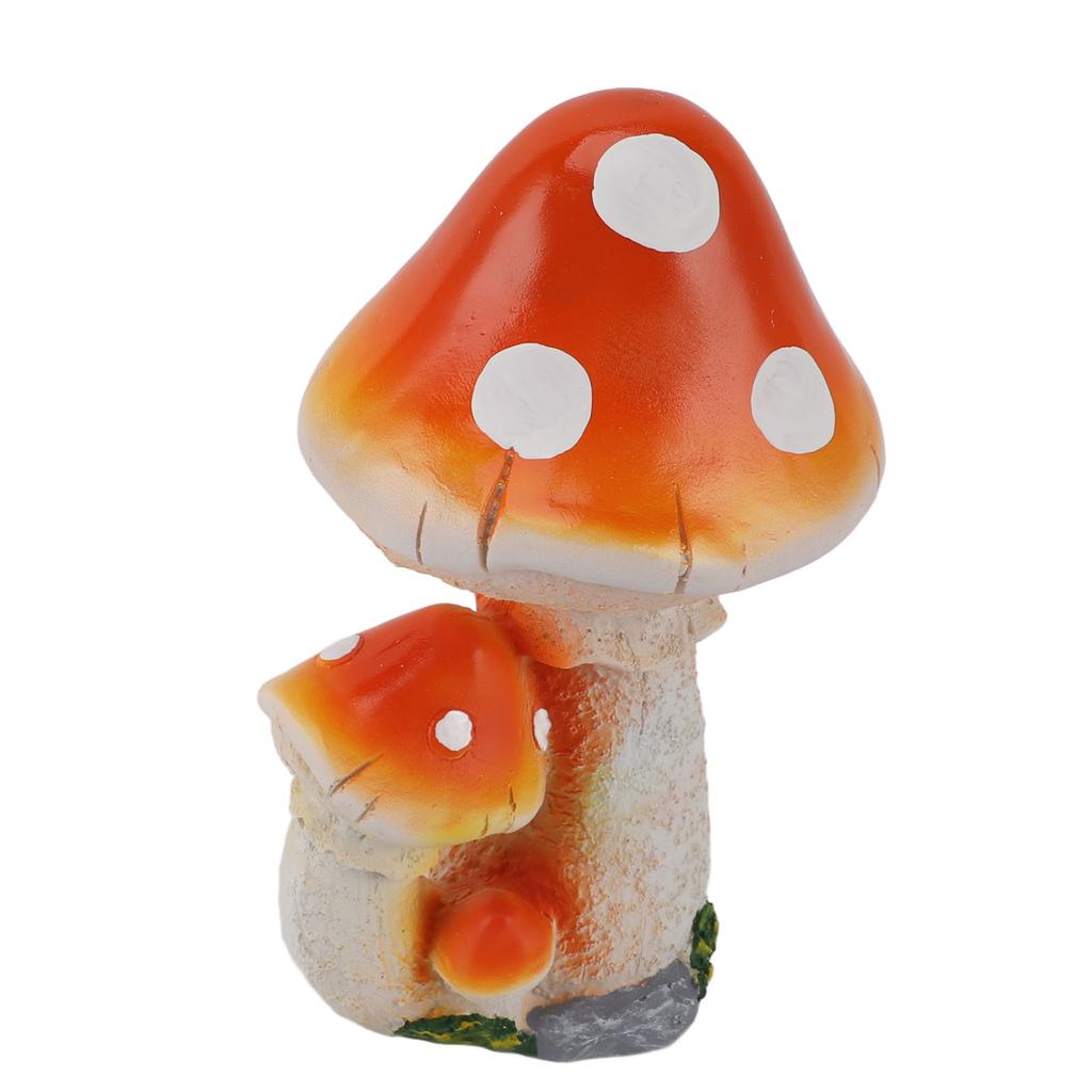 Resin Mushroom Decor 3 Mushrooms Design Exquisite Decorative   Versatile Outdoor Garden Decor Mushrooms Ornament