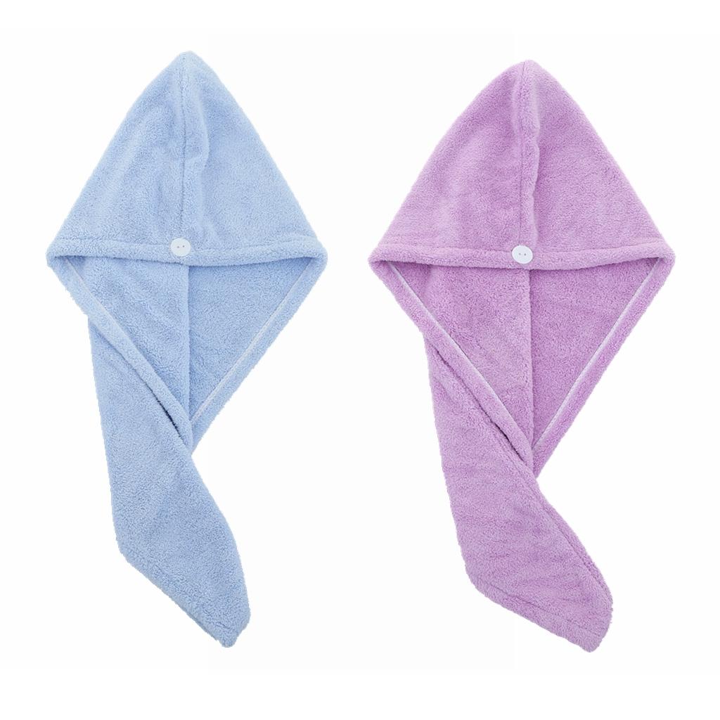 Drying Hair Towel Dry Hair Cap Microfiber Hair Drying Wrap Strong Water Absorbent Triangle Shower Hat Wiping Hair Towel Tool