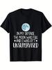 Unisex T-shirt Heavyweight T-Shirt - Black Relaxed Fit Unisex Tee with Moth Sun Moon Stars Night Sky Design Men'S R