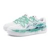 Li Ning Floating Boat Slip Resistant Abrasion Resistant Low Top Skateboard Shoes Unisex Turquoise AGCS419-1(Team852--)