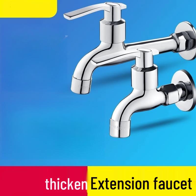 Extended Wall-Mounted Single Cold Water Faucet